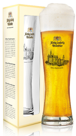 Warsteiner Italia_Koenig Ludwig Weissbier bicchiere e packaging